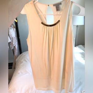 Cream blouse with gold accent. Fully lined. M